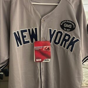Majestic Gray New York Baseball Jersey